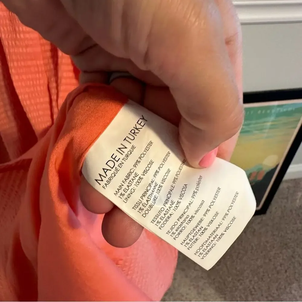 Club Monaco Pink Seersucker Short Sleeve Maxi Dress 12 - Picture 7 of 14